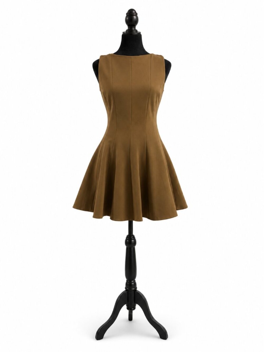 Aritzia Babaton Proxy Dress Size 4 Brown Fit & Flare Micro Mini Dress